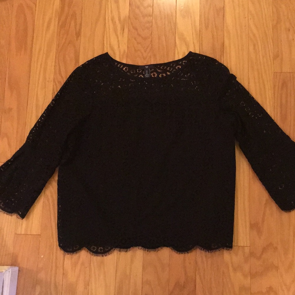 Black lace shirt